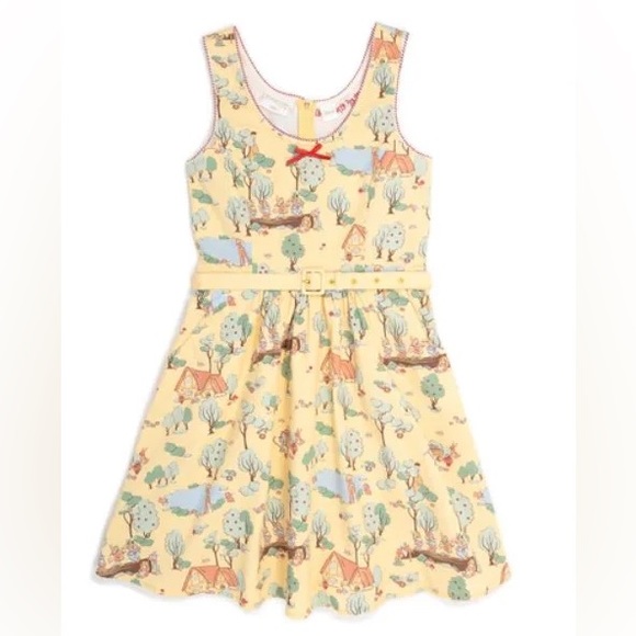STITCH SHOPPE LOUNGEFLY DISNEY SNOW WHITE Forest Print “Olivia” TANK DRESS! NWT! - Picture 2 of 10